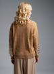 Camel Sweater with round neckline and with sequins Jasmine - 3