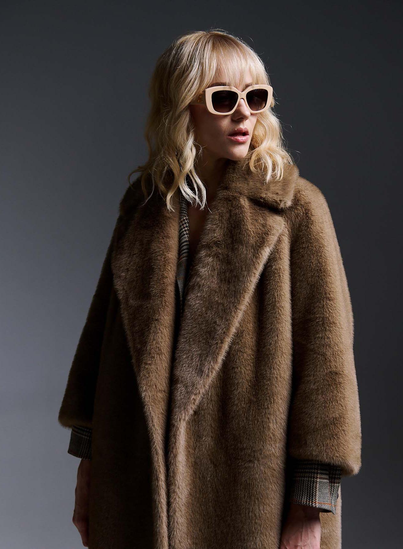 Eco fur coat - 4