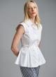 White sleeveless cotton Shirt Motel - 0