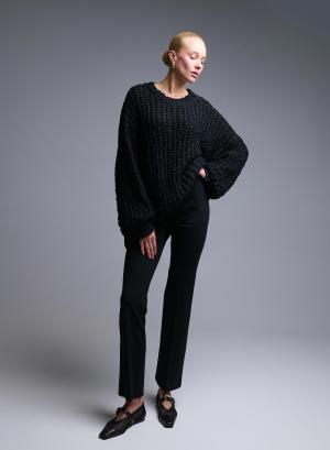Μαύρο Παντελόνι σε ίσια γραμμή Emme Marella - 50791