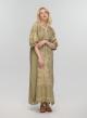 Tea-Gold linen long Dress AEOLIS Greek Archaic Kori - 2