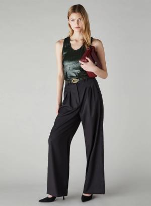 Green sleeveless sequin Top Emme Marella - 34248