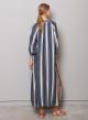 Blue-White Dress with wide stripes "Verine" Capetanissa - 1