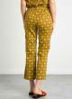 Slightly-flare-fit patterned trousers-1