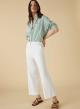 Slightly-flare-fit cropped trousers-2
