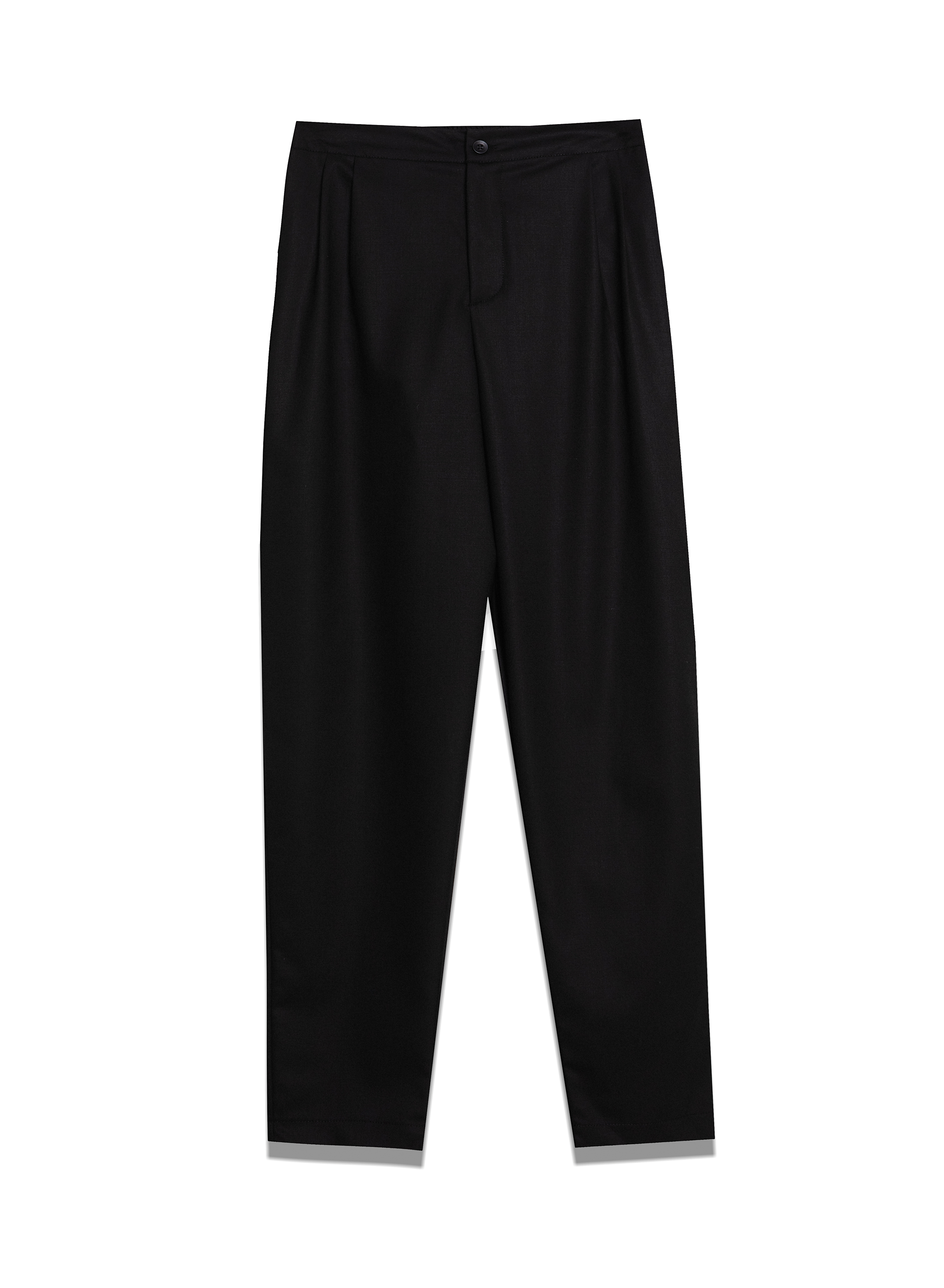 Black Trousers with pleats and with elasticated rear waistband Milla - 2