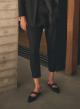 Black Trousers with pleats and with elasticated rear waistband Milla - 1