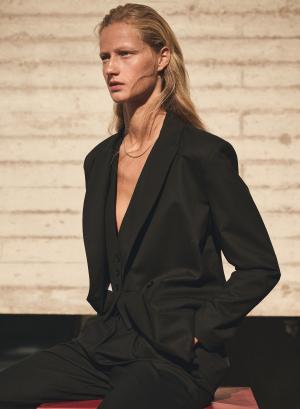 Black double breasted Jacket Milla - 49526