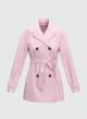 Pink Double-breasted water proof short trench coat Emme Marella - 3
