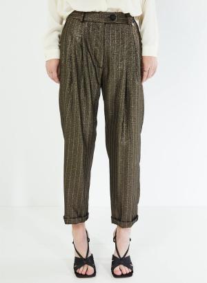 Trousers with stripes and pleats - 10593