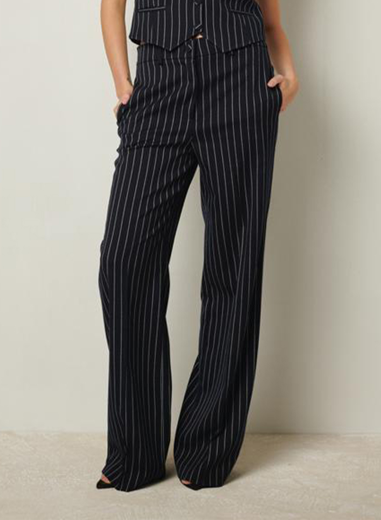 Striped wide legs trousers - 3