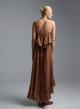 Chocolate Dress with straps and with ruffles "AURA" Devotion Twins - 2