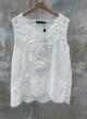 White sleeveless Top with lace Valentina Milano  - 1