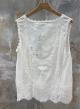 White sleeveless Top with lace Valentina Milano  - 3