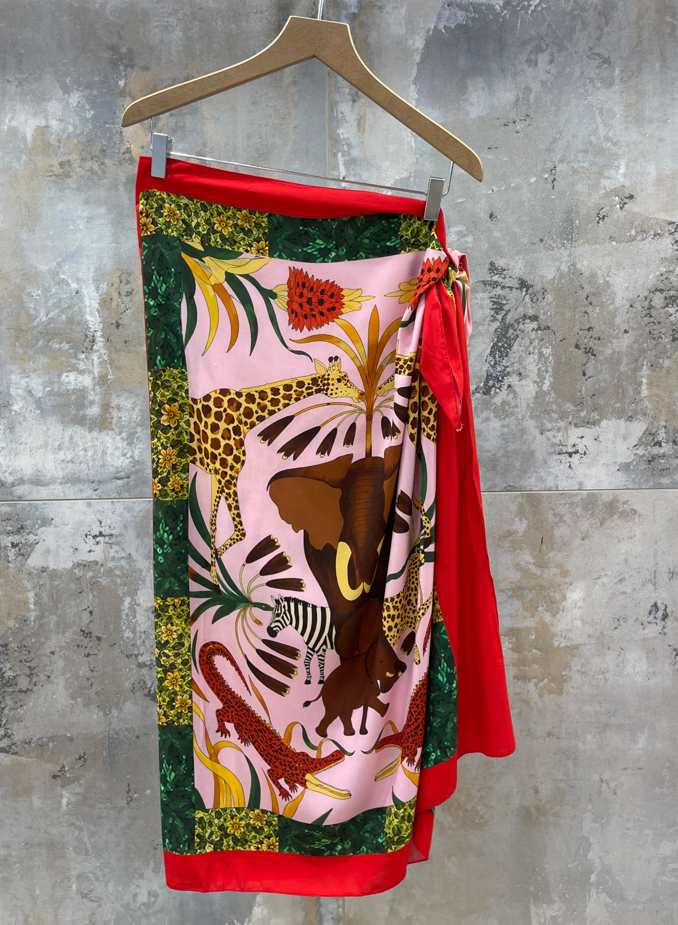 Multi colour printed wrap Skirt Valentina Milano - 1