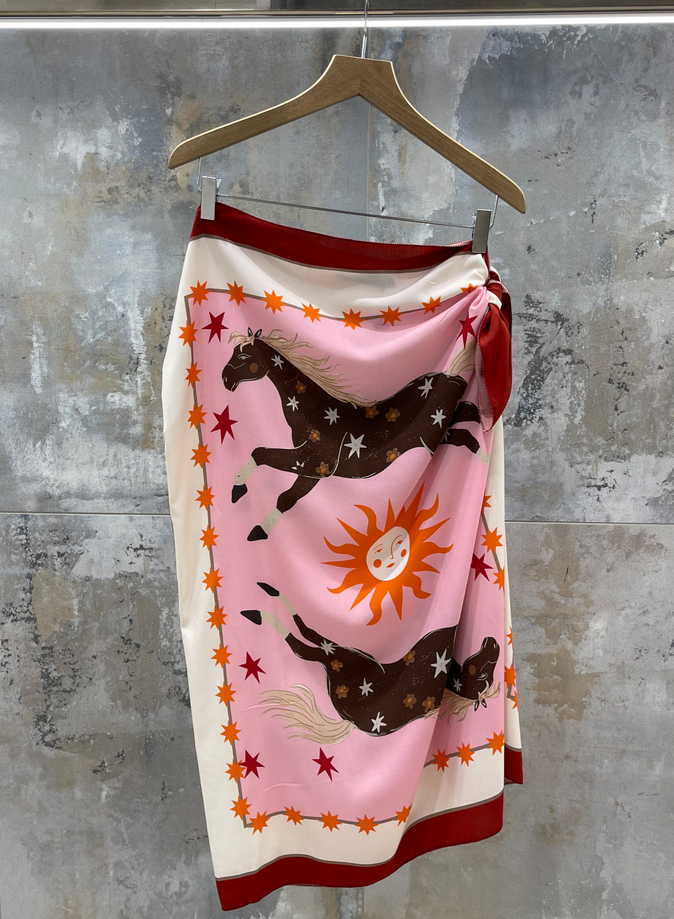 Multi colour printed wrap Skirt Valentina Milano - 1