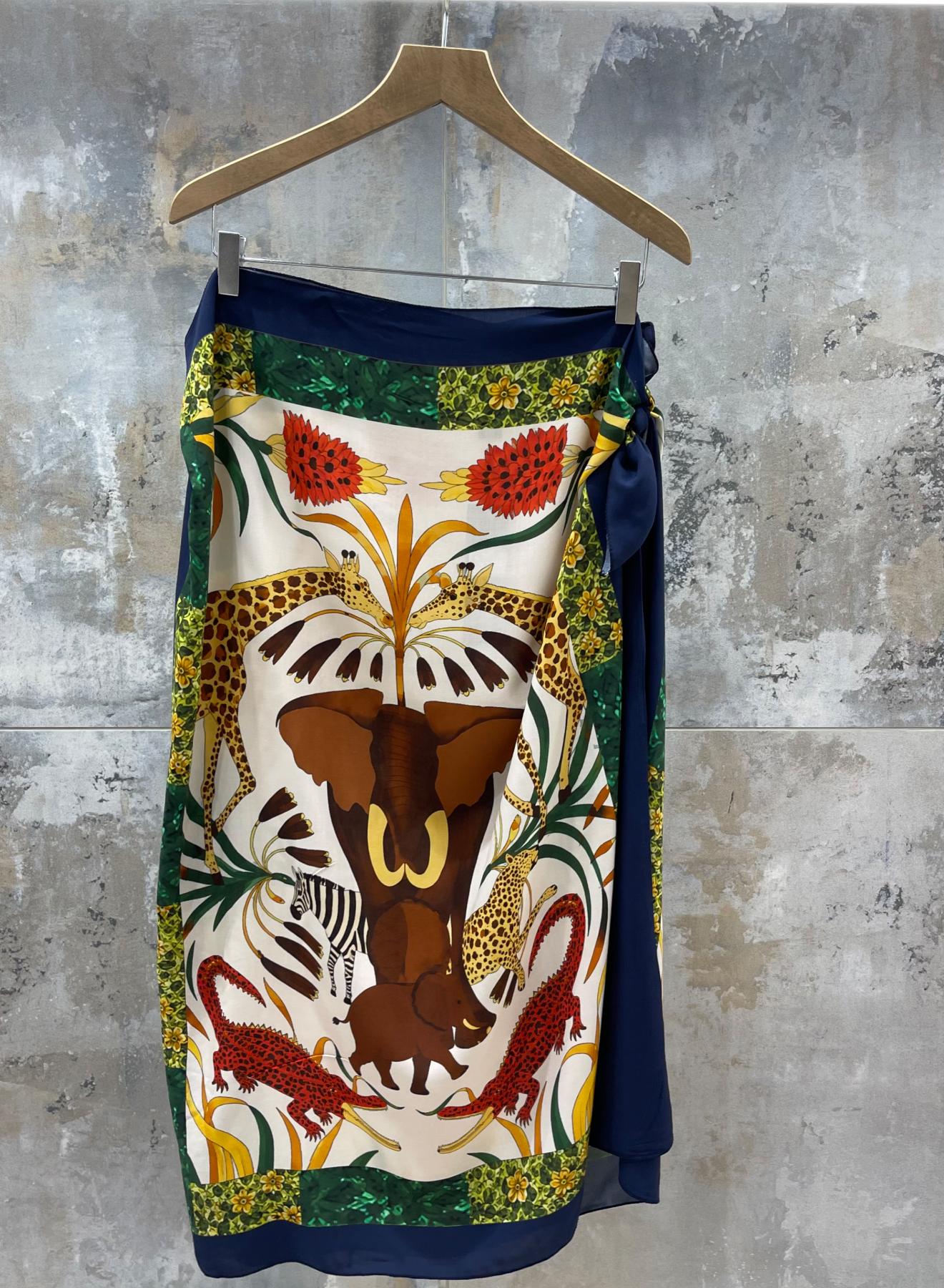 Multi colour printed wrap Skirt Valentina Milano - 2