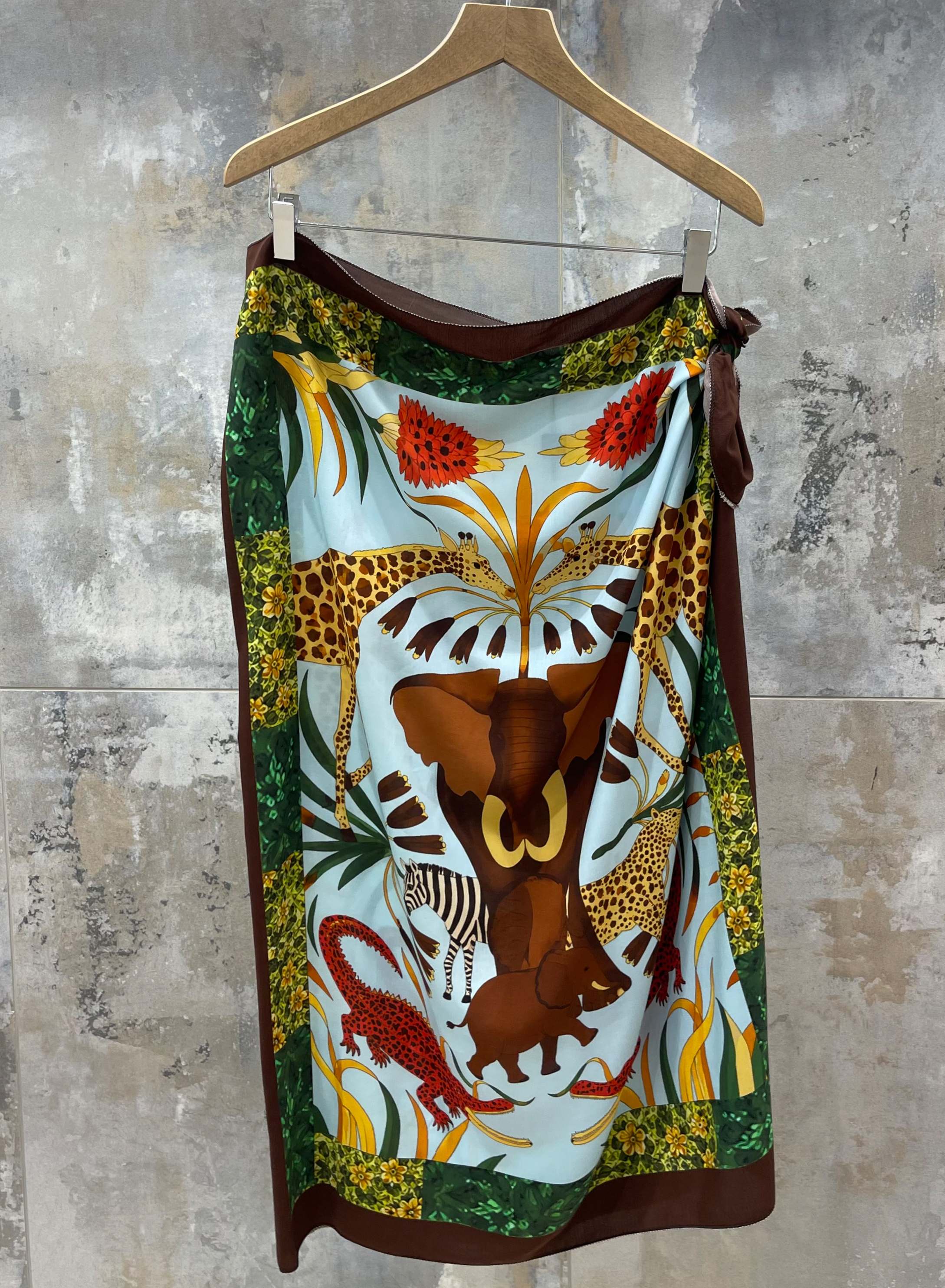 Multi colour printed wrap Skirt Valentina Milano - 1