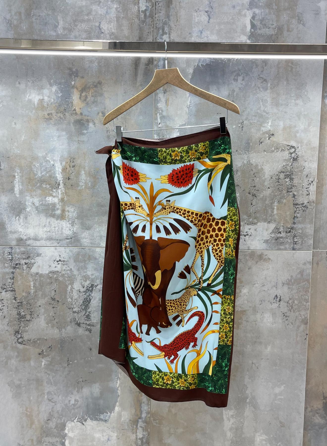Multi colour printed wrap Skirt Valentina Milano - 3