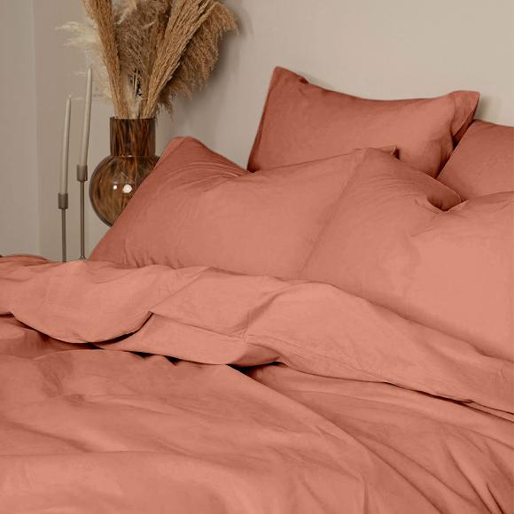 Παπλωματοθήκη Μονή 170x250cm Sunshine Cotton Feelings 117 Peach Βαμβακερή