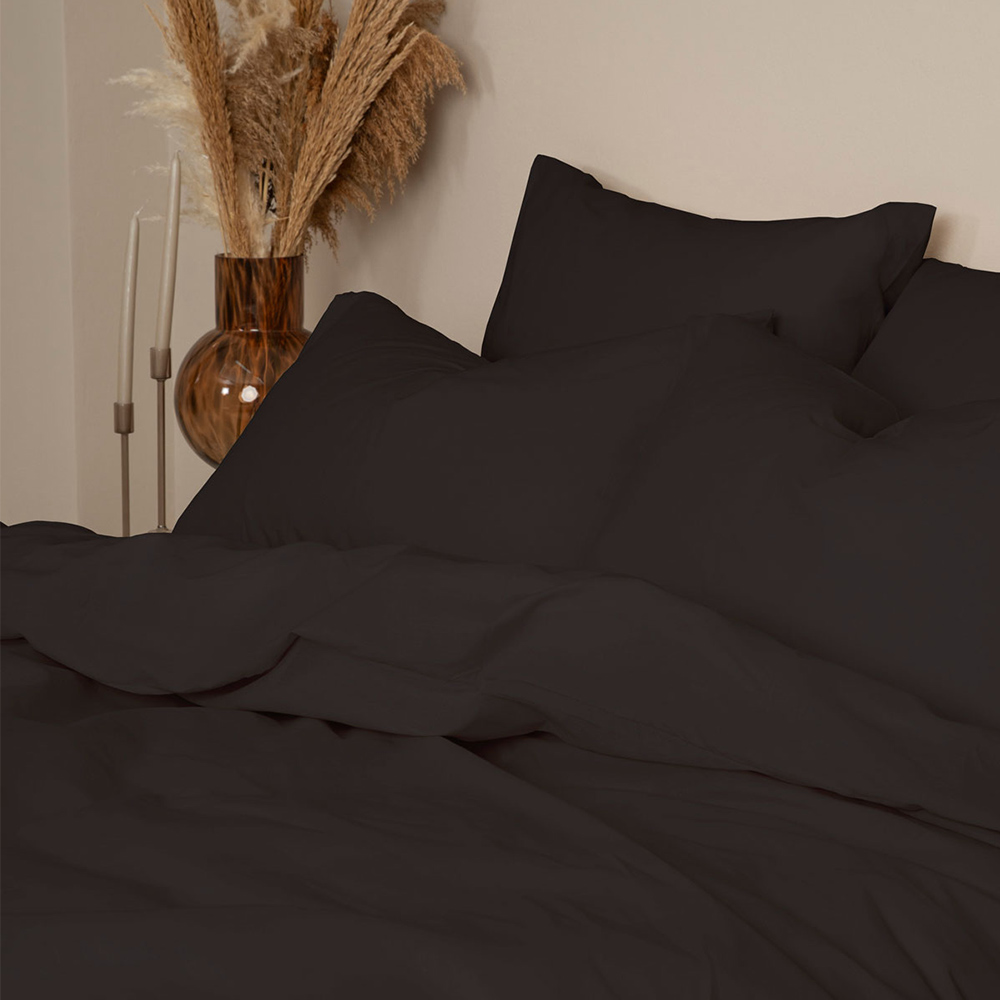 Παπλωματοθήκη Μονή 170x250cm Sunshine Cotton Feelings 111 Black Βαμβακερή