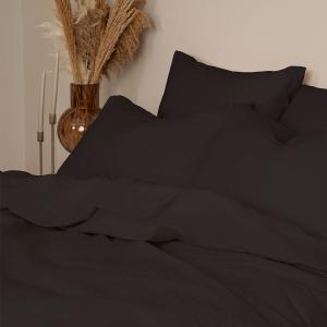 Παπλωματοθήκη Μονή 170x250cm Sunshine Cotton Feelings 111 Black Βαμβακερή