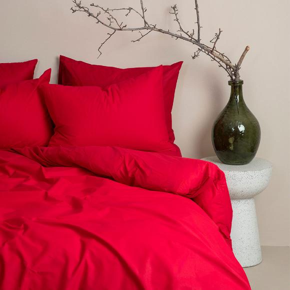 Παπλωματοθήκη Μονή 170x250cm Sunshine Cotton Feelings 113 Red Βαμβακερή
