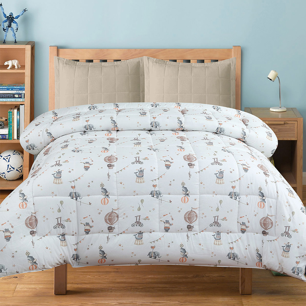Πάπλωμα Παιδικό 160x220cm Sunshine Kids 50 Circus Εξ: Microfiber-Εσ: Πολυεστέρας