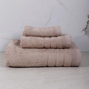 Πετσέτες Σετ 3 Τεμάχια Sunshine Χίμπουρι 11 Medium Beige Βαμβάκι