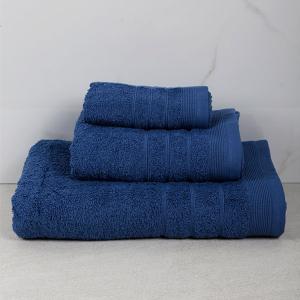 Πετσέτες Σετ 3 Τεμάχια Sunshine Χίμπουρι 18 Blue Βαμβάκι