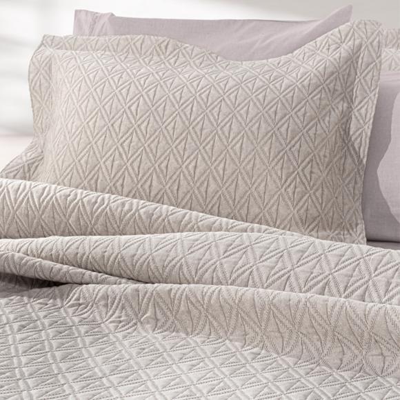 Κουβέρτα King Size Jacquard 245x260cm Guy Laroche Oasis Linen Βαμβάκι-Πολυεστέρας