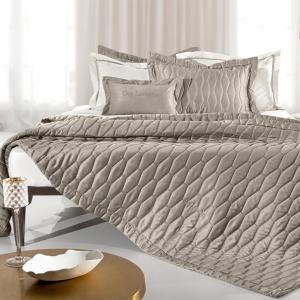 Κουβερλί King Size Σετ 240x250cm Guy Laroche Art Taupe Microsatin