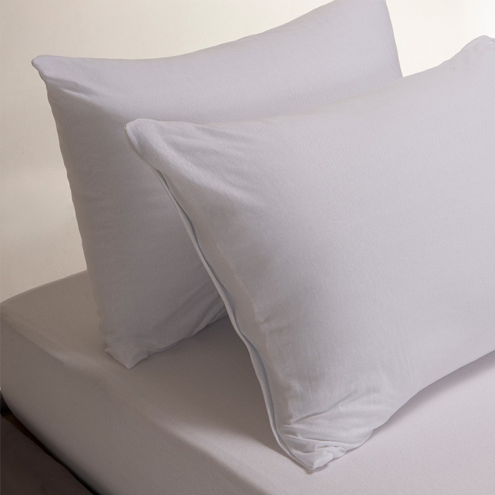 Σεντόνι Μονό Σετ Με Λάστιχο 100x200+25cm Melinen Jersey White Βαμβακερά