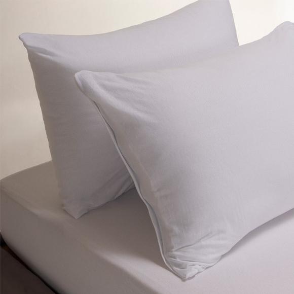 Σεντόνι Μονό Σετ Με Λάστιχο 100x200+25cm Melinen Jersey White Βαμβακερά