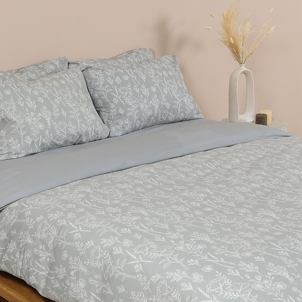Σεντόνια Υπέρδιπλα Σετ Με Λάστιχο 170x205+30cm Sunshine Cotton Feelings 2050 Grey Βαμβάκι