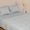 Σεντόνια Υπέρδιπλα Σετ Με Λάστιχο 170x205+30cm Sunshine Cotton Feelings 2050 Grey Βαμβάκι