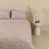 Σεντόνια Υπέρδιπλα Σετ Με Λάστιχο 170x205+30cm Sunshine Cotton Feelings 2050 Powder Βαμβάκι