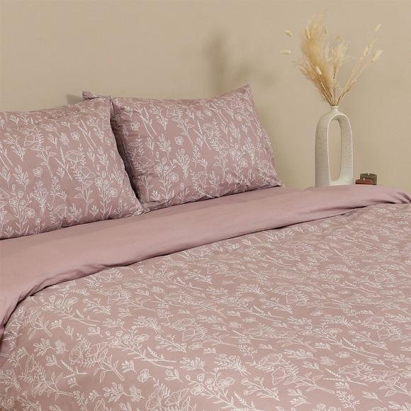 Σεντόνια Υπέρδιπλα Σετ Με Λάστιχο 170x205+30cm Sunshine Cotton Feelings 2050 Powder Βαμβάκι