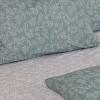 Σεντόνια Υπέρδιπλα Σετ Με Λάστιχο 170x205+30cm Sunshine Cotton Feelings 2050 Aqua Βαμβάκι