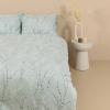Σεντόνια Υπέρδιπλα Σετ Με Λάστιχο 170x205+30cm Sunshine Cotton Feelings 2054 Aqua Βαμβάκι