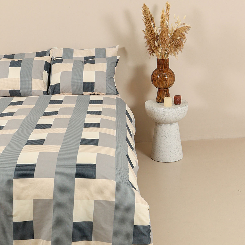 Σεντόνια Υπέρδιπλα Σετ Με Λάστιχο 170x205+30cm Sunshine Cotton Feelings 2056 Βαμβάκι