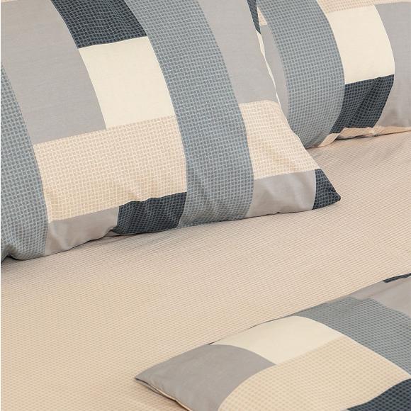 Σεντόνια Υπέρδιπλα Σετ Με Λάστιχο 170x205+30cm Sunshine Cotton Feelings 2056 Βαμβάκι