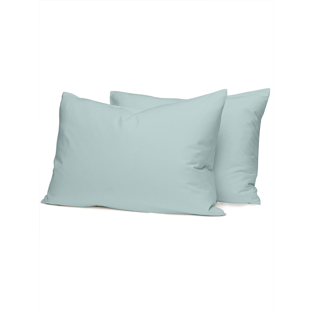 Σεντόνια Υπέρδιπλα Σετ Με Λάστιχο 170x200+38cm Sunshine Cotton Feelings 114 Light Aqua Βαμβάκι 