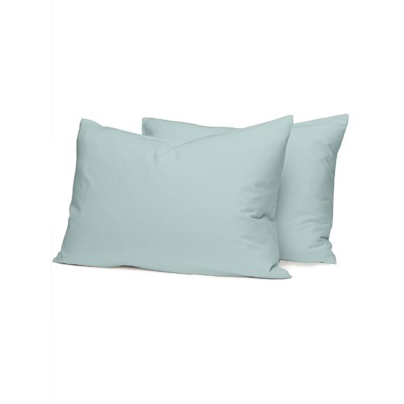 Σεντόνια Υπέρδιπλα Σετ Με Λάστιχο 170x200+38cm Sunshine Cotton Feelings 114 Light Aqua Βαμβάκι 