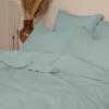 Σεντόνια Υπέρδιπλα Σετ Με Λάστιχο 170x200+38cm Sunshine Cotton Feelings 114 Light Aqua Βαμβάκι 