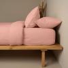 Σεντόνια Υπέρδιπλα Σετ Με Λάστιχο 170x200+38cm Sunshine Cotton Feelings 116 Light Pink Βαμβάκι