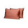 Σεντόνια Υπέρδιπλα Σετ Με Λάστιχο 170x200+38cm Sunshine Cotton Feelings 117 Peach Βαμβάκι