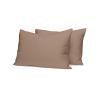 Σεντόνια Υπέρδιπλα Σετ Με Λάστιχο 170x200+38cm Sunshine Cotton Feelings 118 Brown Βαμβάκι