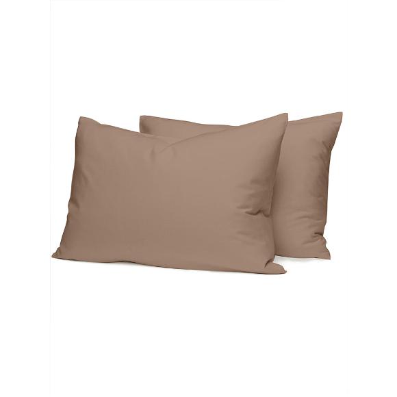 Σεντόνια Υπέρδιπλα Σετ Με Λάστιχο 170x200+38cm Sunshine Cotton Feelings 118 Brown Βαμβάκι