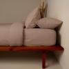 Σεντόνια Υπέρδιπλα Σετ Με Λάστιχο 170x200+38cm Sunshine Cotton Feelings 118 Brown Βαμβάκι
